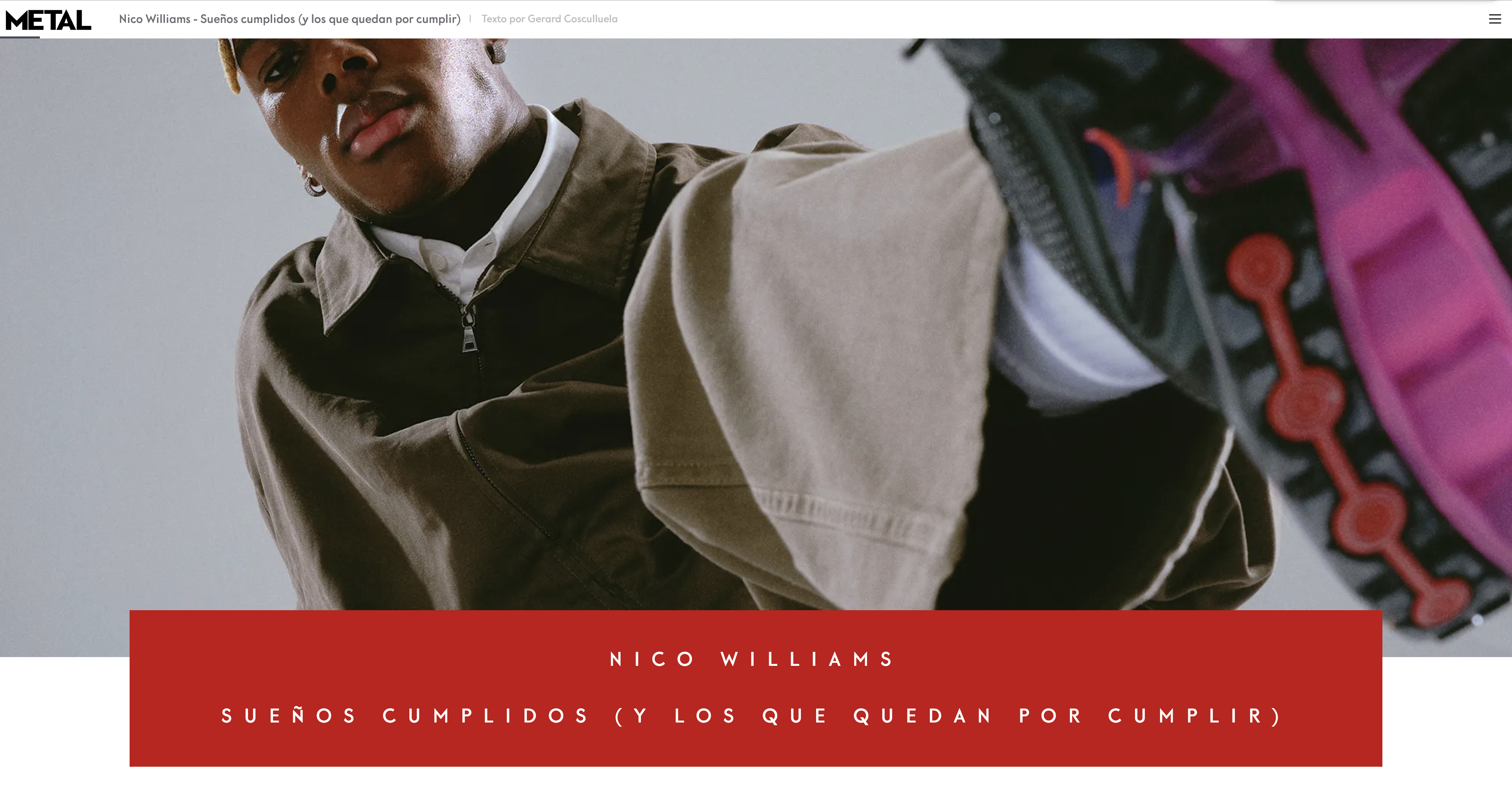 Nico Williams – Nike / Metal Magazine – JavieRomán